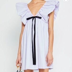 O.P.T. Few Moda Dress lilac babydoll puff sleeve party dress